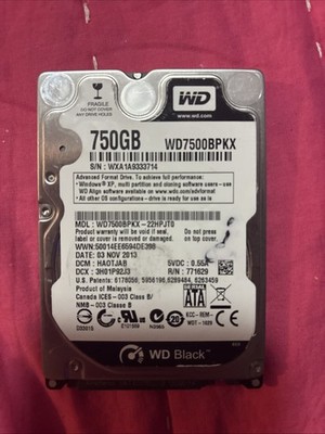 WD 750GB Laptop HDD