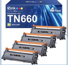 4-Pack TN660 High Yield Toner for Brother HL-L2340DW MFC-L2700DW