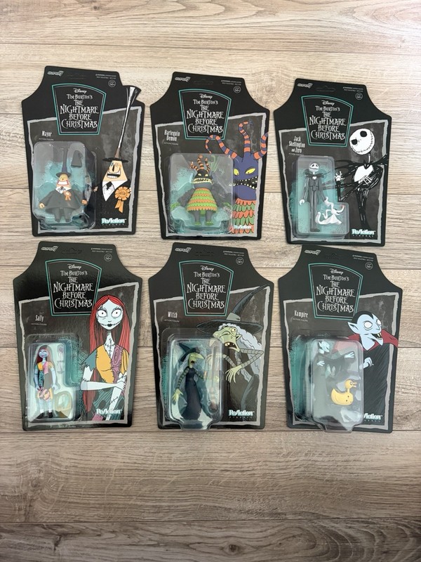 Super 7 Nightmare Before Christmas LOT Of 6 Figures MINT