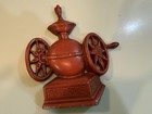 Vintage MCM Orange Metal Sexton Wall Art Kitchen Decor 6 Distressed Farm Country — photo 4