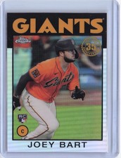 2021 Topps Chrome #86BC-15 Joey Bart 1986 Topps Baseball 35th Anniversary