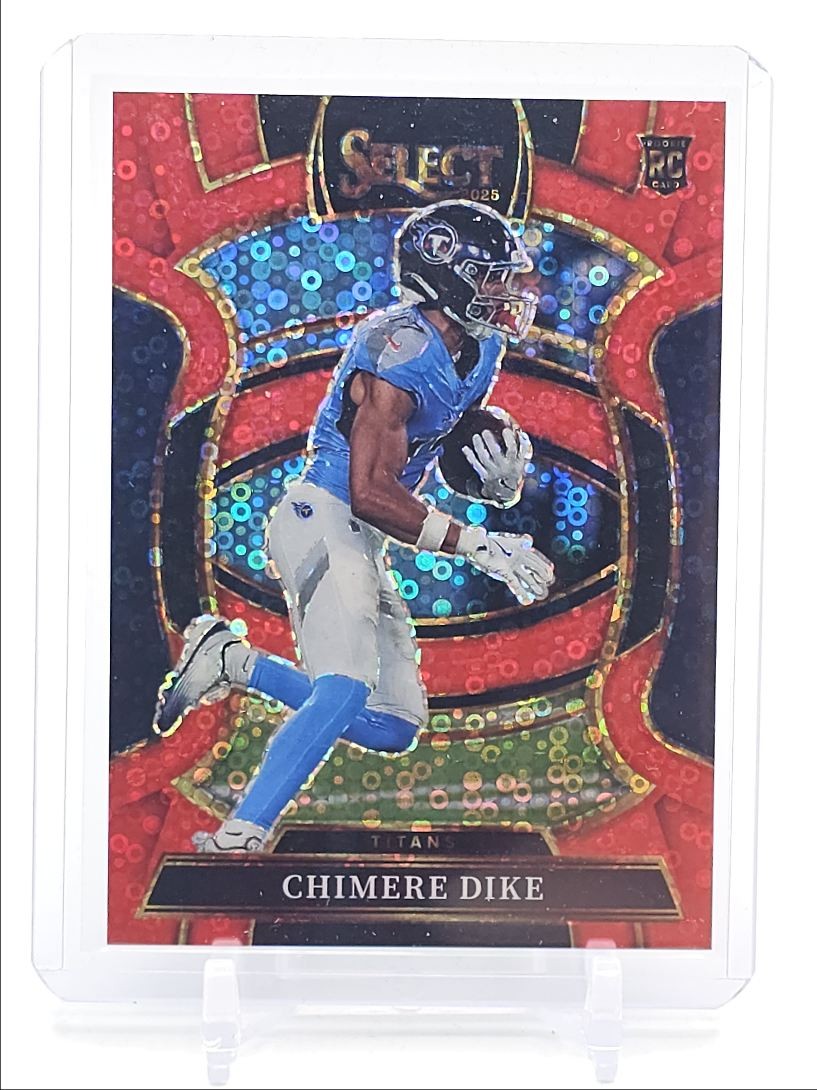 CHIMERE DIKE 2025 SELECT CONCOURSE ROOKIE RED DISCO PRIZM RC /49 Q6608