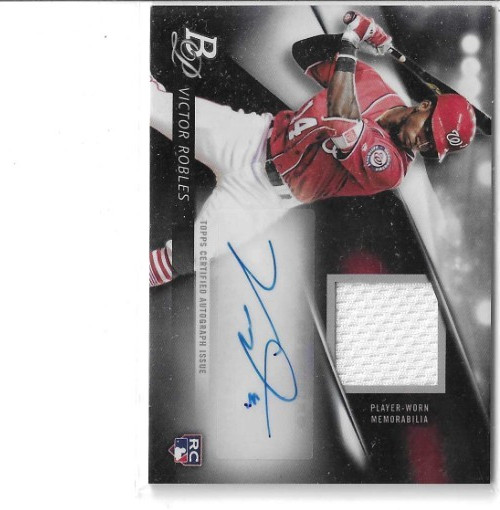 2018 Bowman Platinum - Platinum Rookie Auto Pieces Victor Robles #PRAP-VR /99