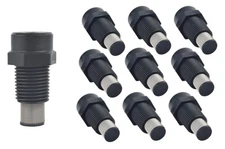 Tefen Fogger Misting Nozzle Black with Stainless Steel Filter 1/8" NPT 3 GPH 10