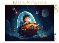 Calvendo Puzzle Luca's Journey To The Moon | 1000 Pieces, Finished Size 25.2 × 1