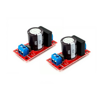 Gleichrichter Filter Netzteil Platine 50x25mm 18V Eingang rote LED optische Anze