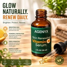 AGENYX Skin Renewing Vitamin C Serum 1 fl oz 30 ml Hyaluronic Acid
