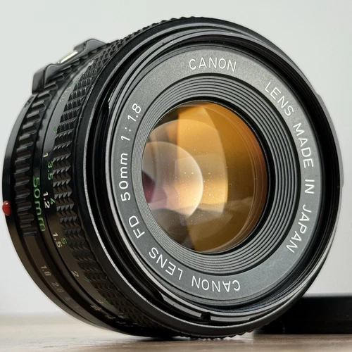 [N Mint-] CANON NEW FD NFD 50mm F1.8 MF Standard Lens FD Mount From JAPAN G 8020