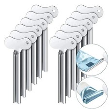 Stainless Steel Toothpaste Squeezer Roller - 1-6 Pcs Set, Silver