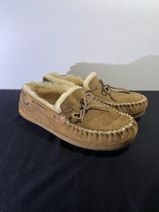 L.L.Bean Wicked Good Moccasins Men\'s Loafer Shoes Cozy Warm Slip on Slippers 10W L.L. Bean | Shoes | Ll Bean Brown Suede Wicked Good  main image 3