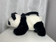 Aurora Plush Panda Bear Girls Purse Handbag Short Handle Zipper