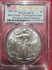 2021s Ase MS70 T 1 1st Strike Emrgcy  Issue PCGS. Free Ship. #H