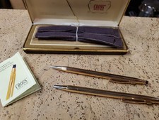 Cross Century 1/20 14K Gold-Filled Vintage Ballpoint Pen Pencil Set With Case