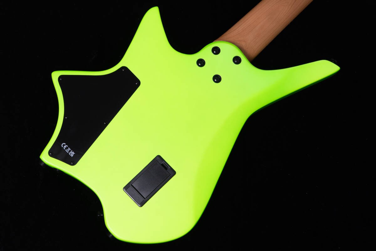 Electric Guitar HEX Guitars Z507 S/NGN Neon Green Headless 7
