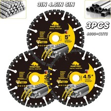 Diamond Cut Off Wheel for Metal 3" 4.5" 5" Angle Grinder,6000+ Cuts Carbide Disc