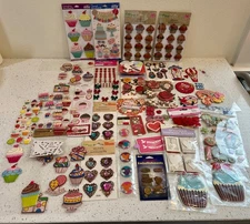 Scrapbook, Photo Album, Junk Journal Sticker Lot: Valentines Day  Birthday Party