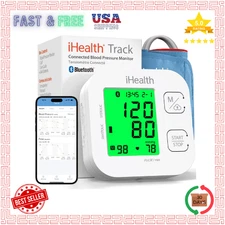 Track Smart Upper Arm Blood Pressure Monitor with Wide Range Cuff, Large Display