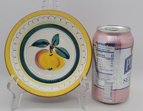 Set di 4 ciotole da dessert/frutta STANGL "Frutta", PESCA, 5 1/2" x 1 1/4", MCM, VINTAGE - Foto 5 di 6