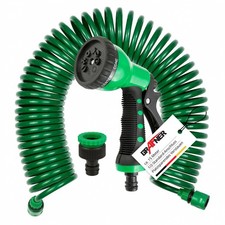 Grafner Gartenschlauch flexibel dehnbar Spiralschlauch  Wasserschlauch 15m