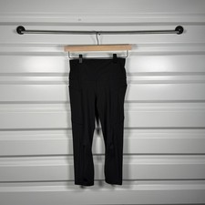 Athleta Ultimate Stash II Capri Black High Rise Pockets Workout Leggings XS