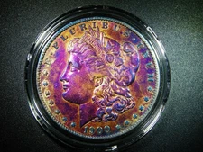 EF/UNC. 1900-S MORGAN SILVER DOLLAR BEAUTIFULLY TONED COLLECTORS COIN  M-1073