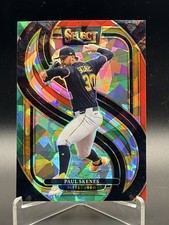 PAUL SKENES CRACKED ICE REFRACTOR | 2025 Panini Select | Pittsburgh Pirates