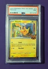 Pokemon TCG Pikachu 018/091 Trick or Trade 2024 PSA 9 Cosmos Holo Swirl