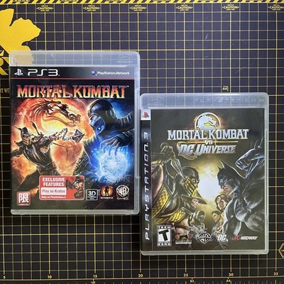 Lot 2 Mortal Kombat & VS DC Universe PlayStation PS3 Asia English Complete CIB