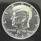 1969-S Kennedy Half Dollar Direct From Proof Set- 40% Silver!
