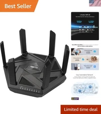 Next-Gen WiFi 6E Tri-Band Router - 7800Mbps, VPN Features & Parental Control