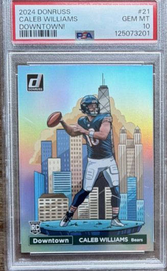 NFL PACKS: 2024 Caleb Williams Downtown PSA 10 RC!