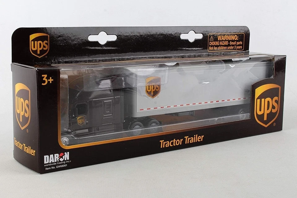Daron UPS Die Cast Tractor w/ Trailer 1/64 Model RT434 2019 Freightliner GW68061 - Image 2 of 4
