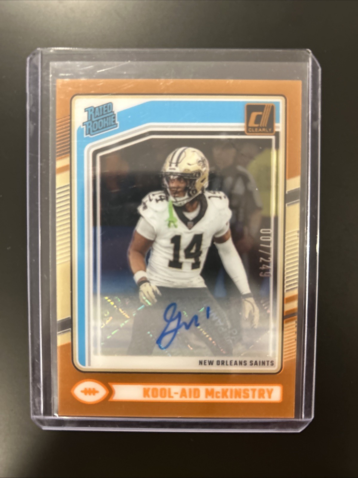Kool-Aid McKinstry Panini Clearly Donruss #83 Autograph-Orange