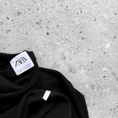 Maglione ZARA Grande Grigio Da Uomo Girocollo In Maglia Pullover - Foto 6