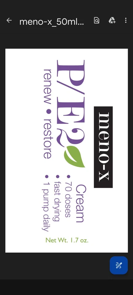 пополнить горячий флэш-крем meno-x эстрадиол и прогестерон USP 70 ежедневных доз - Изображение 4 из 4