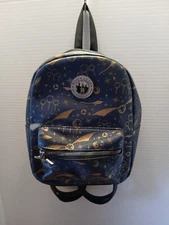 Harry Potter Bioworld Quidditch Equipment Navy And Gold Mini Backpack Bag