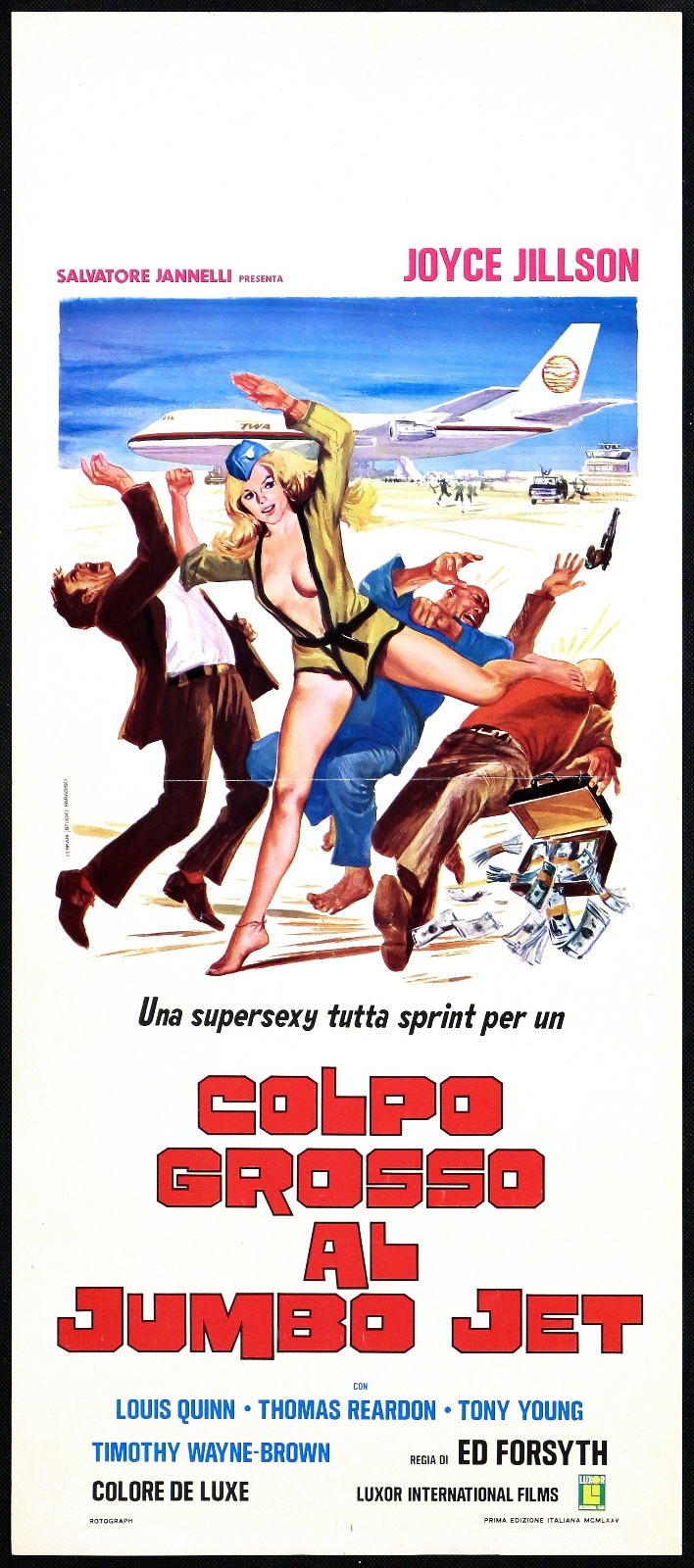 Locandina originale film COLPO GROSSO AL JUMBO JET (1970) - Regia di Ed Forsyth