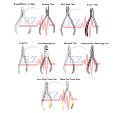 10 PIECES ORTHODONTIC DENTAL PLIERS AND CUTTERS SURGICAL INSTRUMENT HIGH QUALITY