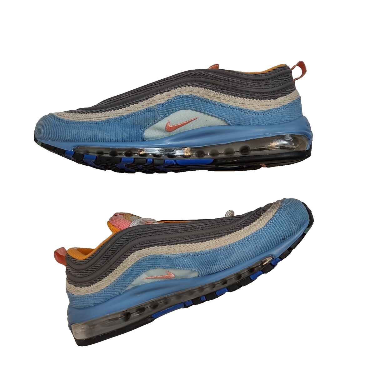 Nike Air Max 97 Corduroy Pack Blue Pink Beige Grey Orange CQ7512 Nike Air Max 97 Corduroy Pack Blue Pink Beige Grey Orange CQ7512