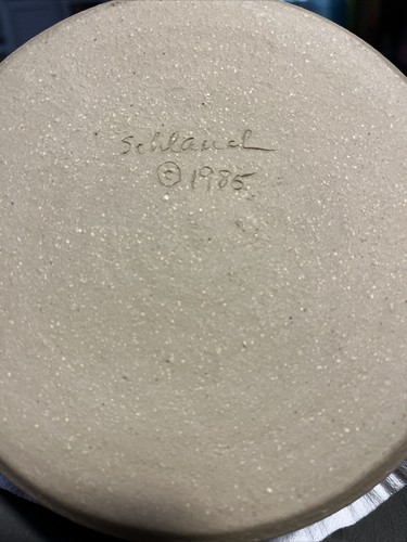 Marion Schlauch geknetete GNU Knie Keramik Kunst Vase 1985 Weltweit bekannte Künstlerin - Bild 7 von 8