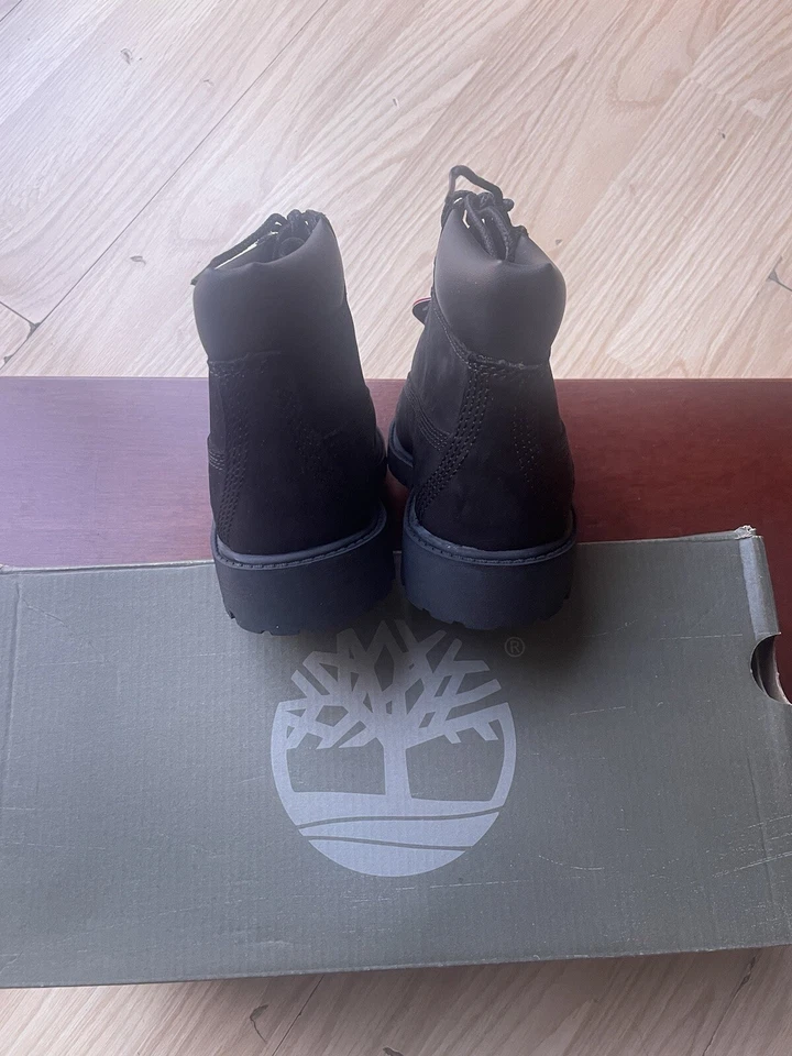 Timberland 6" Premium Clásico Impermeable Niños Botas Negras Primaloft 13.5 Foto 3 de 4
