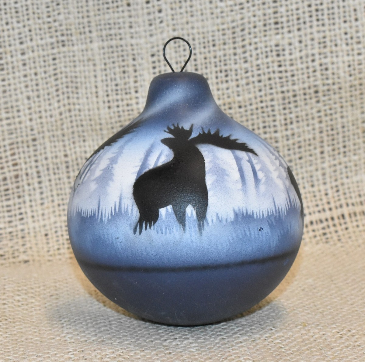 American Deer Flag - Cedar Ornament American Deer Flag - Cedar Ornament