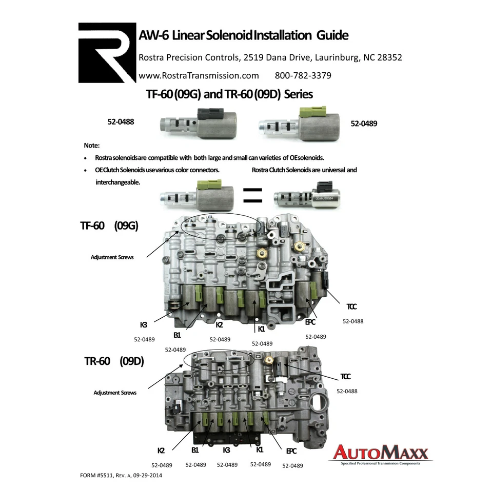 Juego de solenoides de transmisión VW Audi 09G/D 6 piezas A2 A4 BEETLE PASSAT TOURAN MINI Foto 3 de 4
