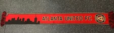 Atlanta United Scarf - Atlanta United Scarf City red skyline black