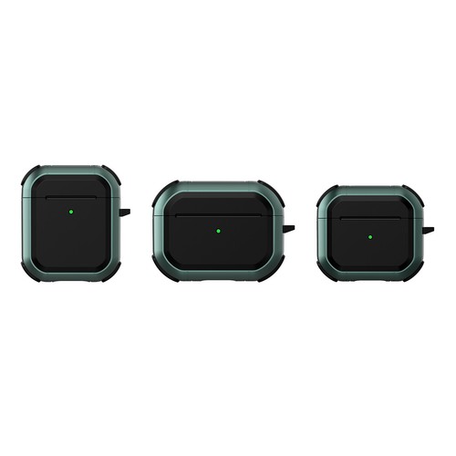 Protective Case For Apple AirPods 4/3/2/1 Pro 2/1 Plating Rugged Cover+Keychain - Picture 7 of 20