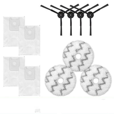 Side Brush Mop Cloth Rag Dust Bag for Roidmi Eva Smart Robot Vacuum Cleaner