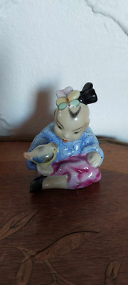 Herend Porzellanfigur ''Chinesisches Mädchen mit Vogel'' Nr. 5656, Top