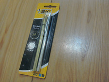 Penne a sfera BiC Cristal inchiostro blu e nero oro e argento edizione limitata 60 anni