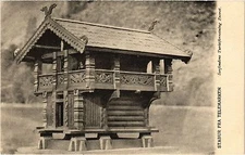 Old postcard AK NORWAY Stabur fra Telemarken (258012)