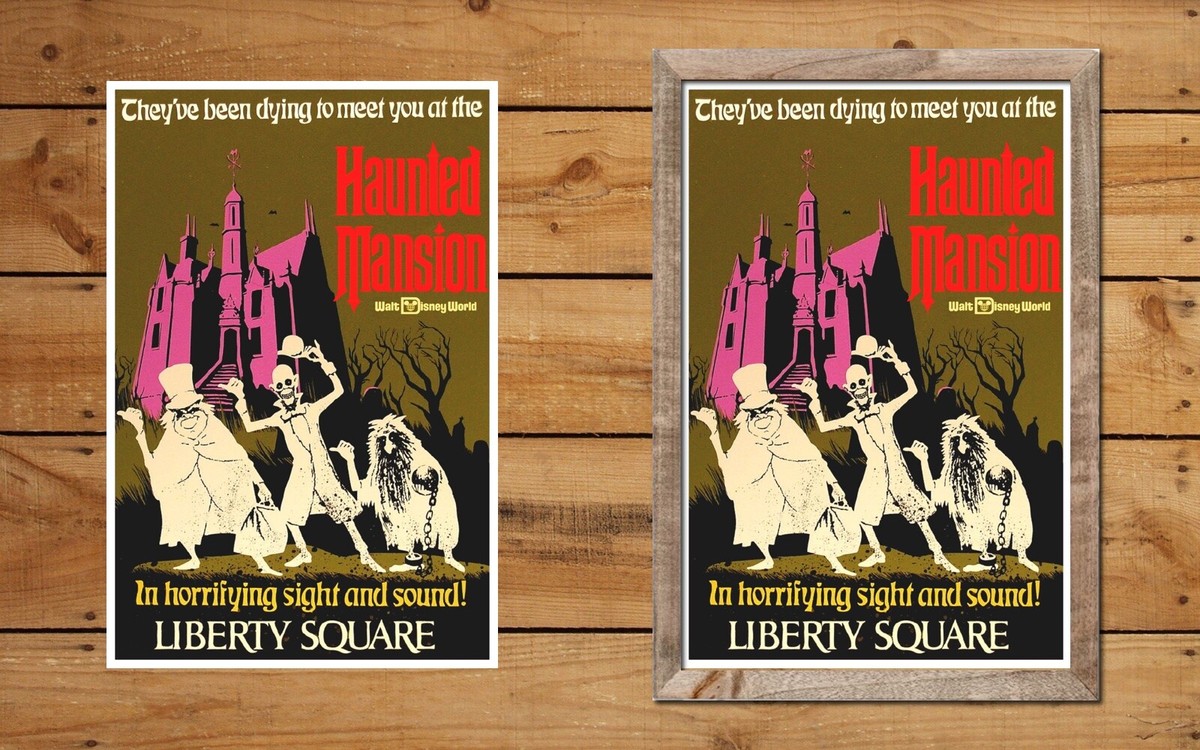 DISNEY WORLD HAUNTED MANSION - COLLECTOR POSTER - BUY ANY 2 GET